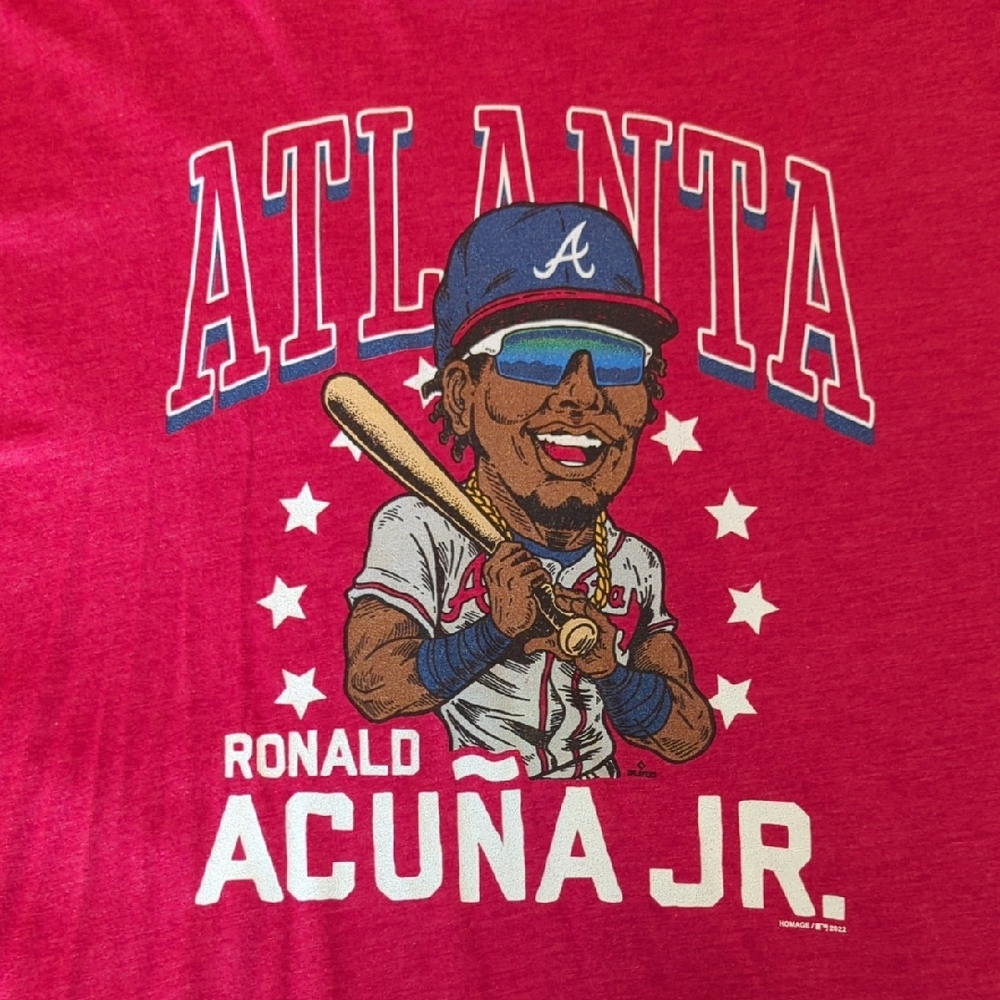 Atlanta Ronald Acuña Jr. Red T-Shirt